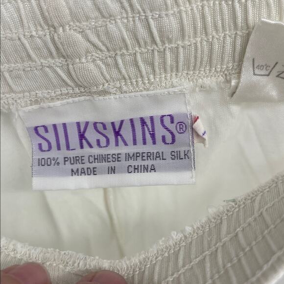 Vintage Silk Skins silk elastic waist pull up knit sweater on thermal pants - Picture 4 of 6